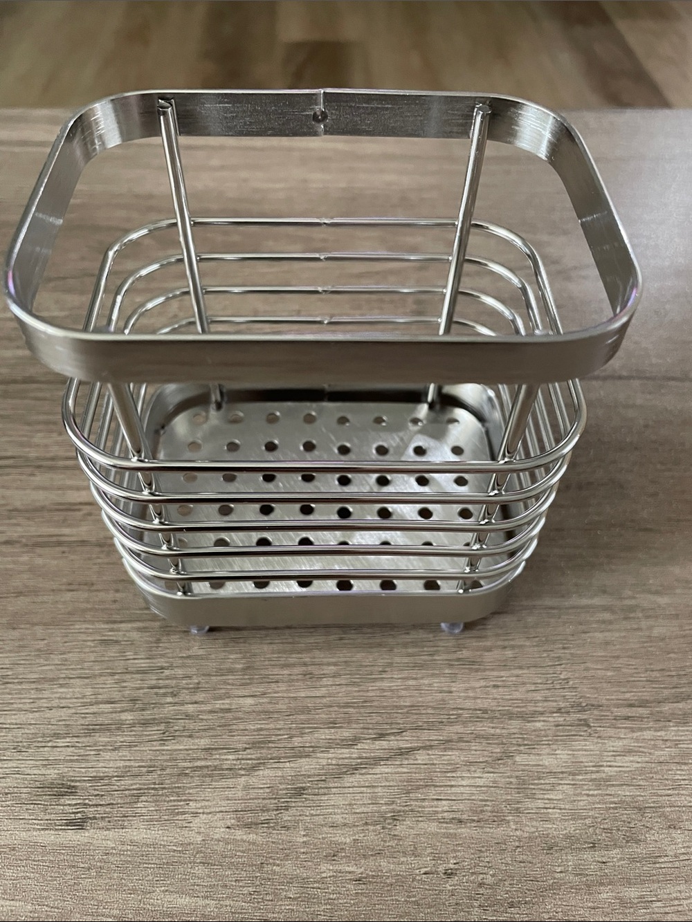 Stainless Steel Bathroom Sink Caddy Organizer - Silver